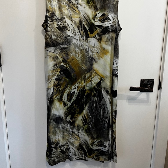 Penny Black Cowel Neck Jersey Multi Colored Print Dress-XL - Picture 8 of 8